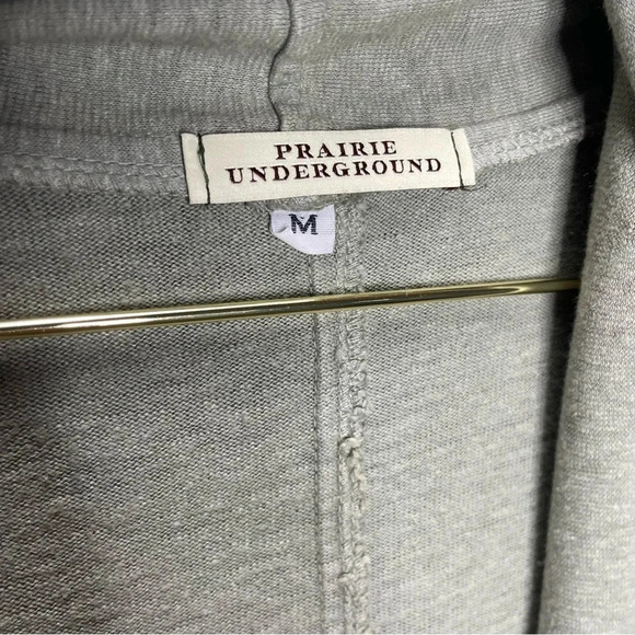 Prairie Underground Cowl Neck Hemp Blend 3/4 Sleeve Asymmetrical Tunic Dress - Picture 2 of 6